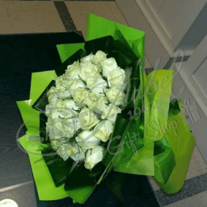 Ramo de 36 rosas blancas